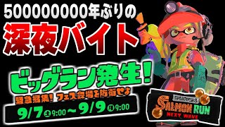 【スプラ３】500000000年ぶりに深夜バイトをする配信【ビッグラン】
