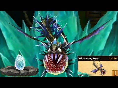 WHISPERING DEATH Max Level 124 titan mode//Common Dragon//Dragons Rise Of Berk