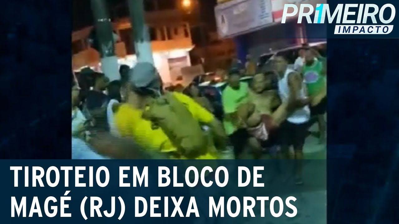 Tiroteio em bloco de carnaval deixa mortos em Magé (RJ) | Primeiro Impacto (20/02/23)