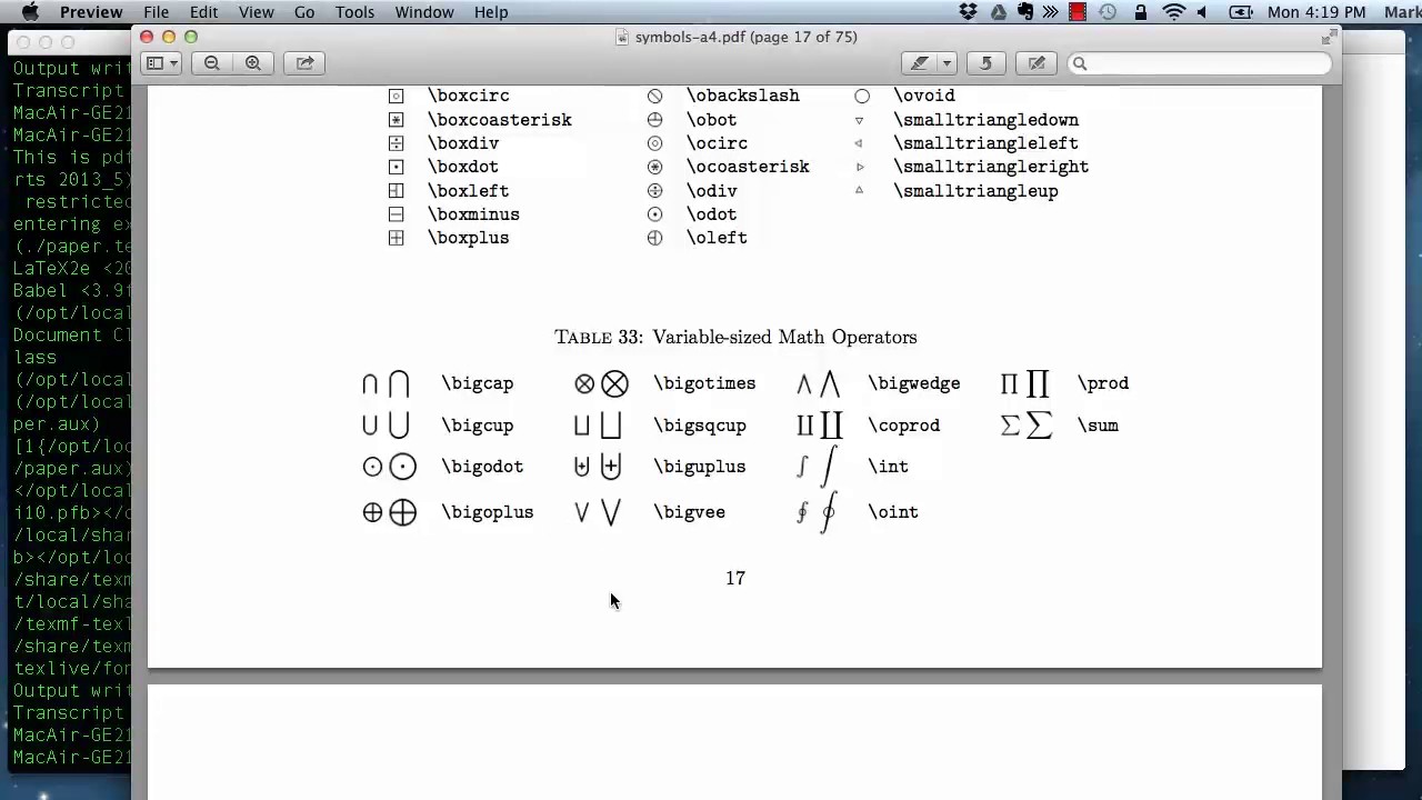 GWC LaTeX Tutorial: Using Math Mode