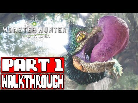 MONSTER HUNTER WORLD Gameplay Walkthrough Part 1 - No Commentary