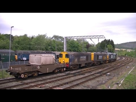 DRS 37608+20302+20304. 6C53. Carnforth. 29/05/13