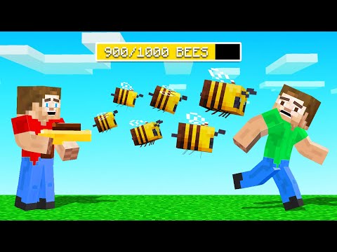 BEE WEAPONS Discovered in Minecraft!