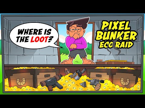 Eco Raiding a Pixel Bunker Base in Rust....
