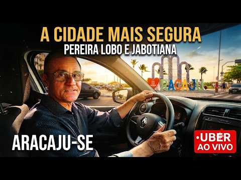 A CIDADE MAIS SEGURA DO NORDESTE! Bairros Pereira Lobo e Jabotiana (UBER AO VIVO)