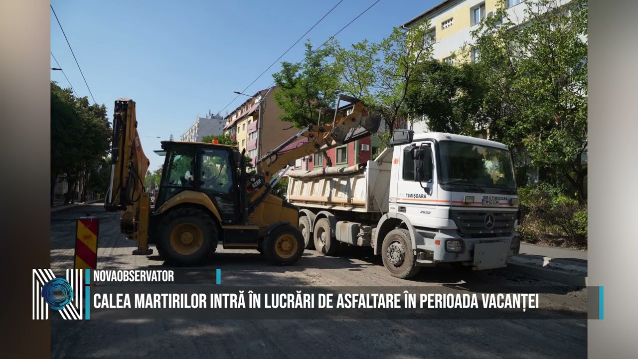Calea Martirilor intră în lucrări de asfaltare în perioada vacanței