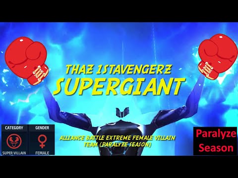 [New ABX] Supergiant - Female Villain team 10.5-10.6 m.(Paralyze Season + instinct attack trick)