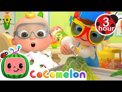 JJ Learns How To Make A Volcano🌋 CoComelon Nursery Rhymes and Kids Songs | After School Club