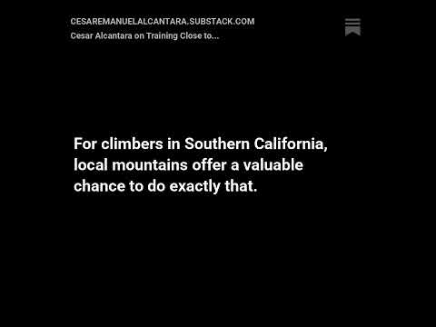 Cesar Alcantara on Why Local Mountains Matter for Climbing Progress