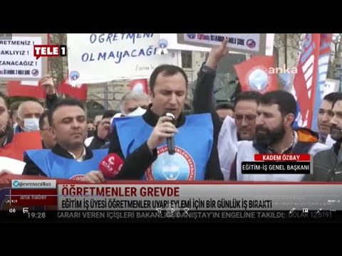 İş Bırakma Eylemimiz basında geniş şekilde yer aldı. TELE 1 Tv -29.12.2021 | EĞİTİM İŞ