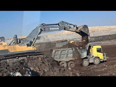 Amazing Volvo 395 Excavator Loading Trucks With Only Two Passes - Sotiriadis Mining 4k