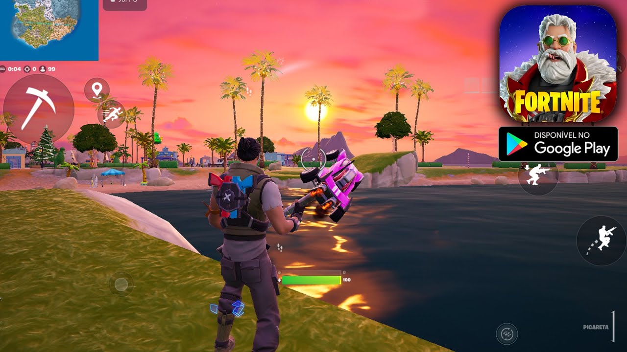 SAIU o FORTNITE Mobile na Google Play DO BRASIL - GAMEPLAY do RELANÇAMENTO!