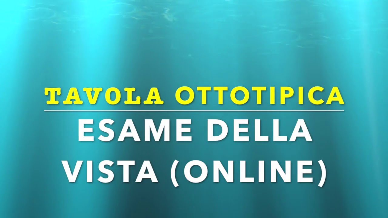 Test di Acutezza Visiva online NON professionale