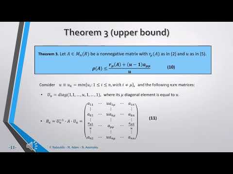 Bounds on the Spectral Radius