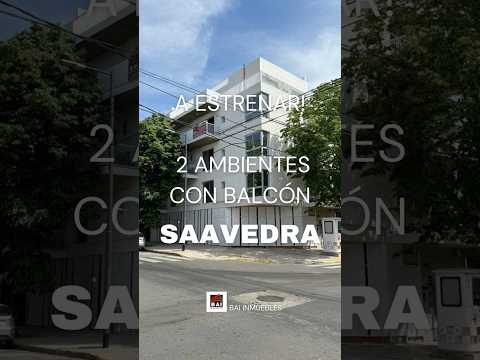 Departamento 2 Ambientes a Estrenar en Venta Saavedra Lugones 3600 Balcón Frente  #inversion