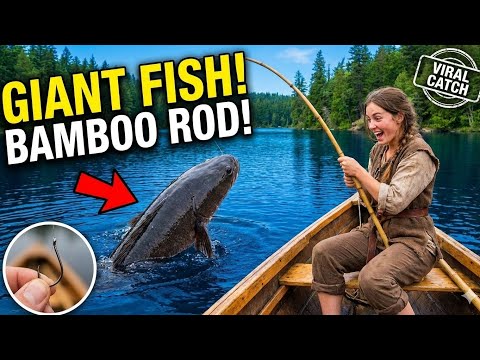 Traditional Bamboo Fishing in Deep Lake – You Won’t Believe This Catch!