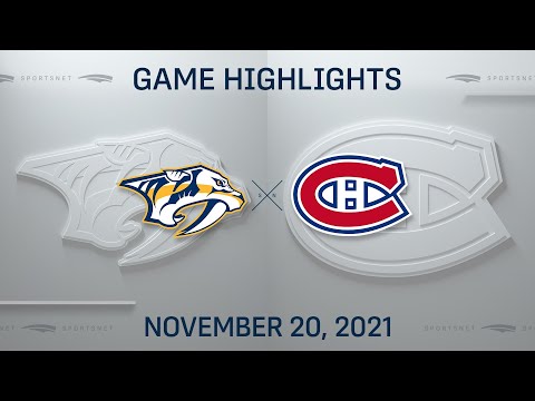 NHL Highlights | Predators vs. Canadiens - Nov. 20, 2021