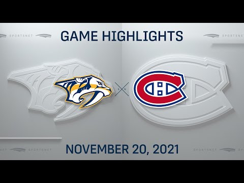 NHL Highlights | Predators vs. Canadiens - Nov. 20, 2021