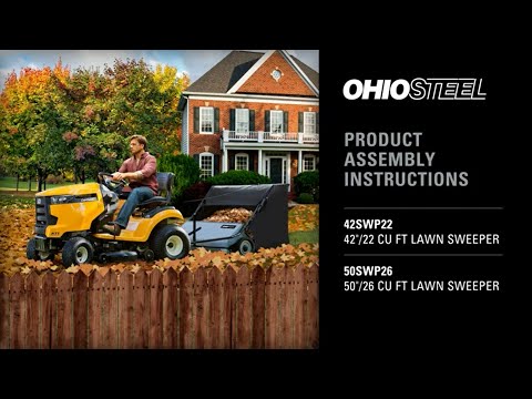 OHIO STEEL Lawn Sweeper Assembly Instructions 42SWP22 50SWP26
