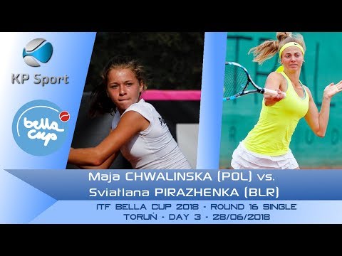 Maja CHWALINSKA (POL) vs. Sviatlana PIRAZHENKA (BLR) / Bella Cup 2018 / Round 16 Single