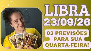 LIBRA ♎ 23/09/26 Vida que segue; tem coisa melhor chegando 🚀