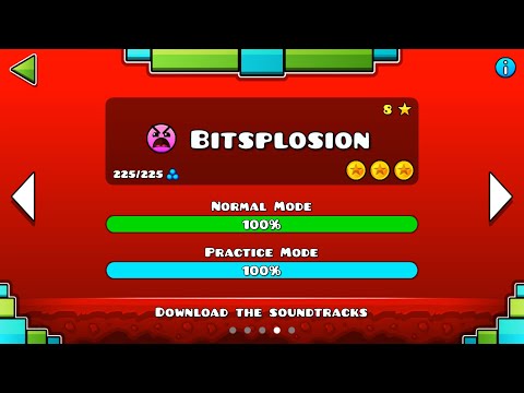 NEW Geometry Dash Breeze - Bitsplosion 100% (All Coins)