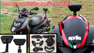 Best Accessories For Aprilia Scooter's 🛵All Accessories Available on Flipkart & Amazon 🔥