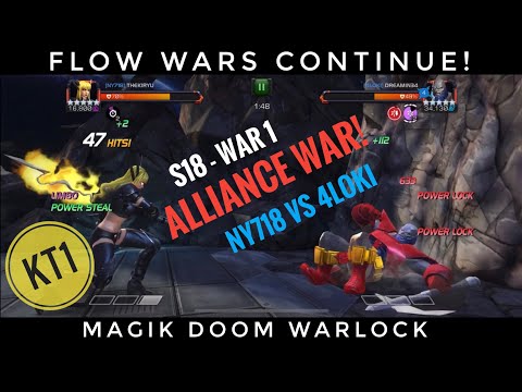 NY718 Vs 4Loki! Season 18 War 1! Marvel Contest Of Champions Alliance War!