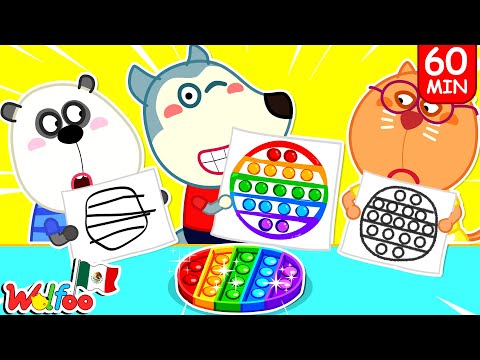 Quién Lo Dibuja Mejor Toma el Desafío Del Premio | Dibujos Animados | Wolfoo en español