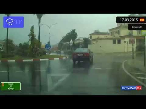 Driving through Tomares (Spain) 17.03.2015 Timelapse x4