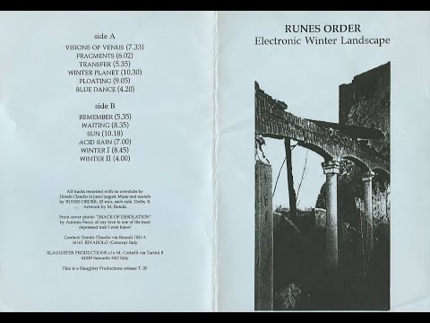 Runes Order – Electronic Winter Landscape (Full Cassette/Album, 1993)
