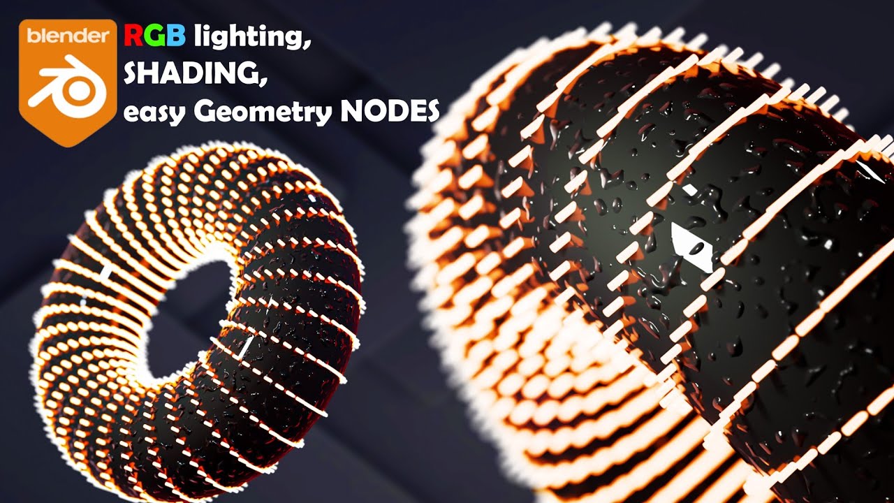 Easy blender GEOMETRY NODES tutorial : For Beginners