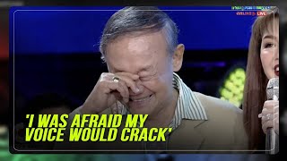 Jose Mari Chan gets sentimental after singing &#39;Please Be Careful With My Heart&#39; with Regine