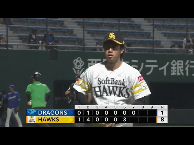 【ファーム】ホークス・大城真乃 2イニングを投げ、無失点に抑えるピッチングを見せる!! 2024年5月21日 福岡ソフトバンクホークス 対 中日ドラゴンズ