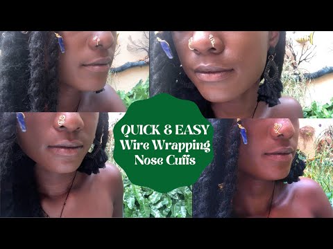 DIY NOSE RINGS / CUFF TUTORIAL | QUICK & EASY | FAKE PIERCINGS | WIRE WRAPPING | NO PIERCING NEEDED!