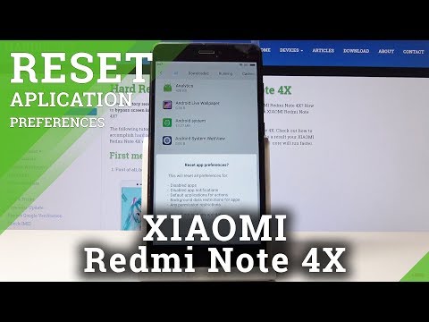 How to Reset App Preferences in XIAOMI Redmi Note 4X - Restore App Defaults