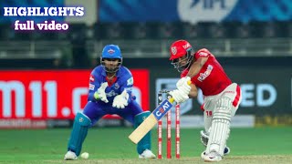 DC vs Kxip 2020 highlights - ipl 2020 highlights||