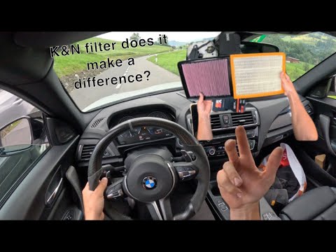 K&N Intake filter for N55 does it make a difference?? POV M2 drive + installment &sound check!