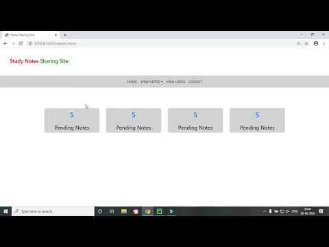 12 Python Django Project | Notes Sharing Site | Hindi