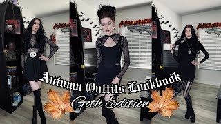 Goth Fall Lookbook 🍂🖤 Dark & Elegant Outfit Ideas