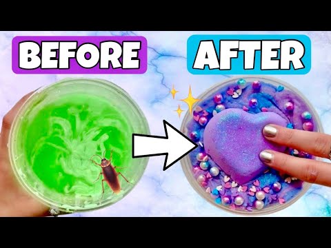 Fixing My UNFIXABLE SLIMES! 😳😱 *Slime Makeover DIY*