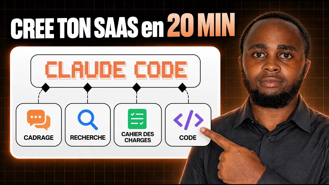 Crée ton SaaS avec Claude Code en 20 min (Vibe Coder, MVP)