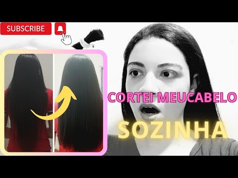 CORTEI MEU CABELO EM CASA SOZINHA
