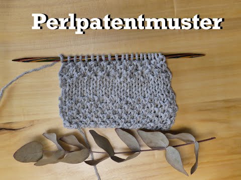 Perlpatentmuster stricken, einfach und süß