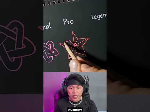 Seniman Jenius Ini Bikin Gambar Bintang Level Mudah Sampai Pro Legend 😱 #shorts