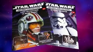 Star Wars Helmets Collection # 4 Luke Skywalker : & # 5 : Stormtrooper & 1st Subcriber Gift :o)