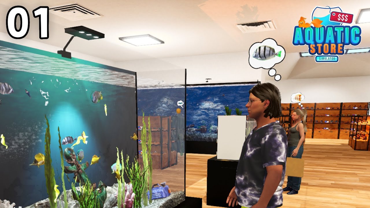 Open an AQUARIUM and AQUASCAPE Store - Aquatic Store Simulator - Part 1