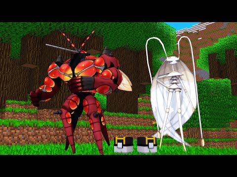 Minecraft : CAPTUREI o BUZZWOLE e PHEROMOSA *Ultra bestas* - POKEMON MASTERS Ep.20 « Nitro »
