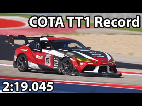 NASA COTA TT1 Record Lap - PhD Racing GR Supra #TA90 2:19.045 - Project TA90 #45