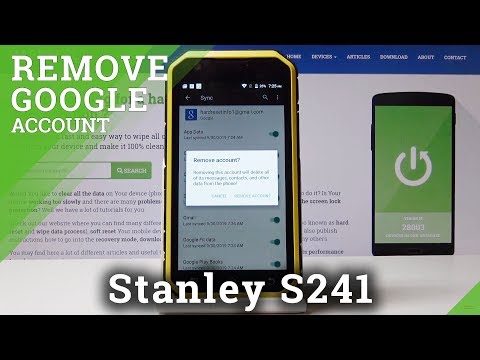 How to Remove Google Account on Stanley S241 - Manage Google Accounts/ Delete User